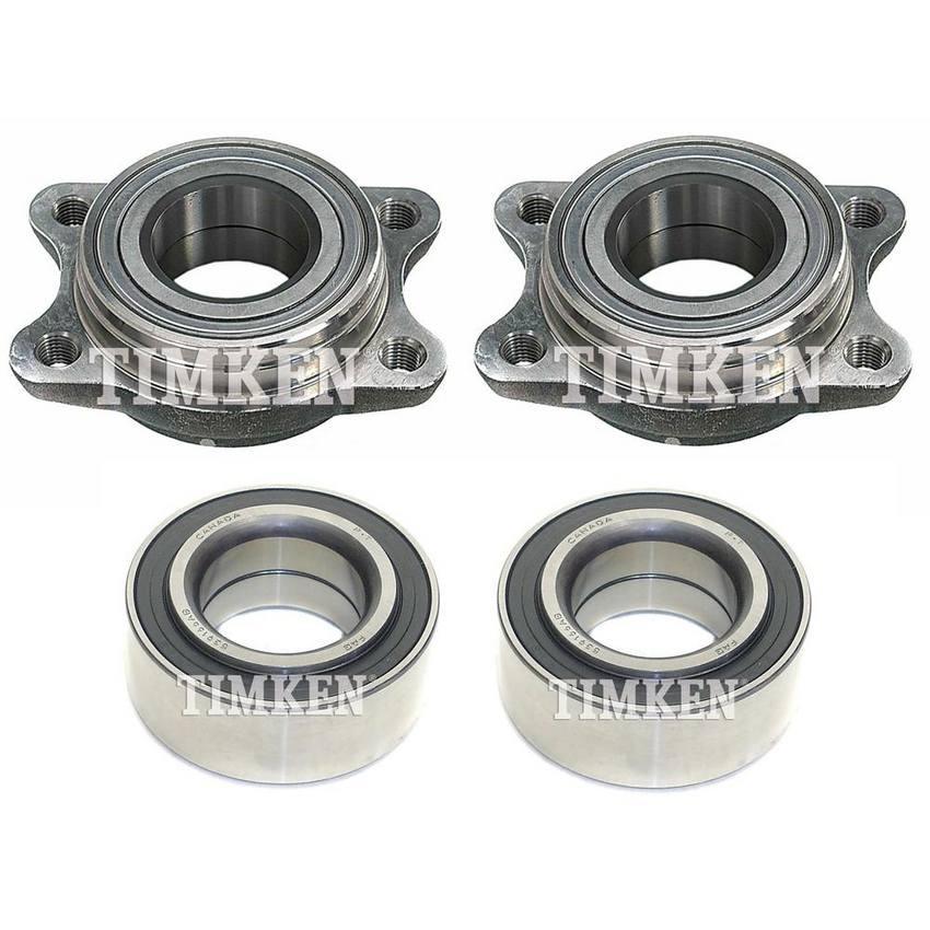 VW Wheel Bearing Assembly Kit - Front and Rear 4B0498625 - Timken 2894527KIT